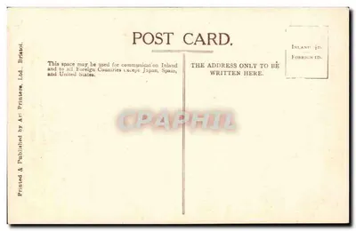 Congresso Eucarístico — Procissão em Londres — 13 de setembro de 1908 — Art Printers Ltd. Bristol — Verso