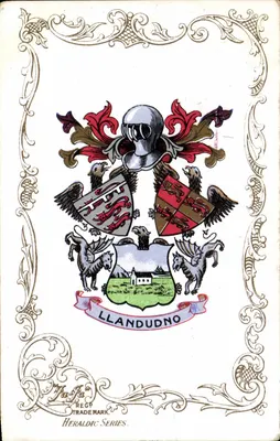 Llandudno — armoiries — Rafa Regd. Série Heráldica