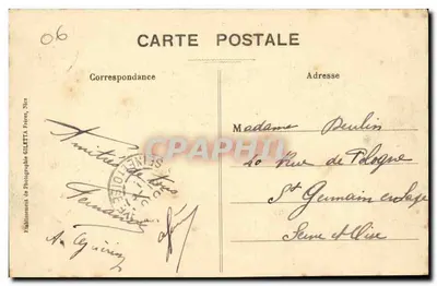 Nizza - Promenade des Anglais — Uitgave Gilelta, fot. Nizza, n°123 — Achterkant