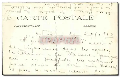 Carnaval de Nice 1913 — S.M. — Edição Arnault, Villefranche — Verso