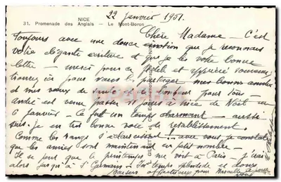 Promenade dos Ingleses — Nice — Editora Giletta, n°31 — Verso