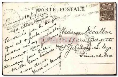 Cannes — Widok z Kalifornii — La Côte d'Azur, nr 46 — Rewers