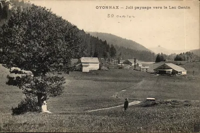 Oyonnax — Lindo paisagem em direção ao Lago Genin — 30 cariados