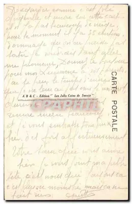 Lompnés (Ain) — Zamek Angeville pod śniegiem — L'Ain Illustré nr 0107 — Rewers