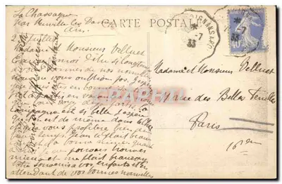 Neuville-les-Dames (Ain) — Zamek Chassaigne — Fot. Combier-Macor — Rewers