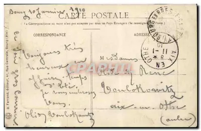 Bourg - Vista General — B. Ferrand, editor, n° 11 — Reverso