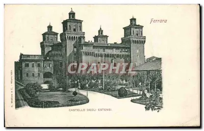 Castello degli Estensi — Ferrara — Modilino & C. Milano 1901