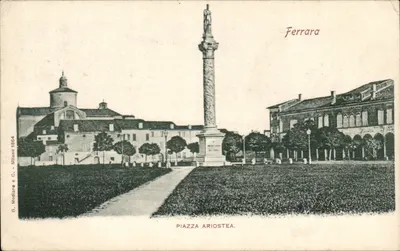 Piazza Ariostea — Ferrara — G. Modilano & C. Milano 1864