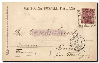 Palazzo Brera — wewnętrzna kwatera z figurami — wydawca Milanese, nr 158 — Rewers