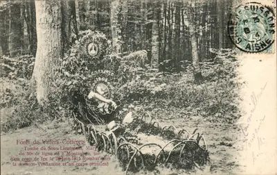 Floresta de Villers-Cotterets — Tumba do Subtenente Mary — Edição 'Trianon' No. 1712