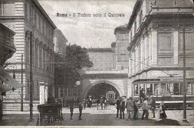 Rzym — Tunnel pod Quirinalem — wydawca nieznany, numer serii 2590