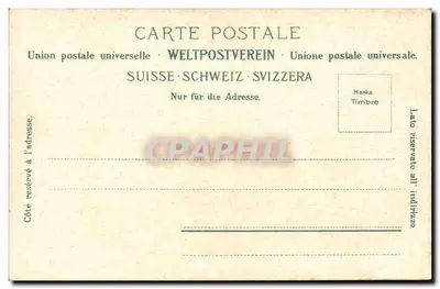 Die Jungfrau — widok alpejski z chatą — Verlag Gebri Wahni, Fot. Klioborg-Zürich — Rewers