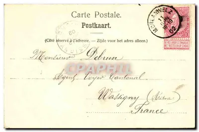 Vila Beaumez — Morlanwelz (Hainaut) — Nela, Bruxelas, Série 64 No. 218 — Verso