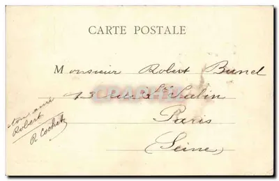 Parigi — Grand Hôtel du Louvre — B.E. Parigi — Verso