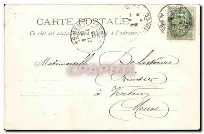 Karnawał w Nicei — 1903 — Wóz S.M. Karnawału — Rewers