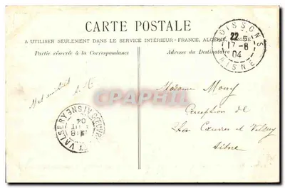 Longpont (Aisne) — Ruiny kościoła ważnej abbatii cysterskiej założonej w 1131 — IMP. LIB. CRÉPAUX - LA FERTÉ-MILON — Rewers