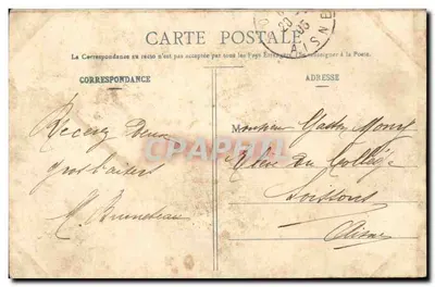 Igreja de Braine — Vista dos Pântanos — Cliché Aubry, Mme Cardier, editora, Braine — Verso