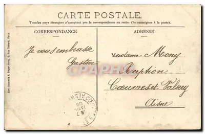 Reims - A Ponte sobre o Canal — Edição T. D. Reprod. Interd. — Verso