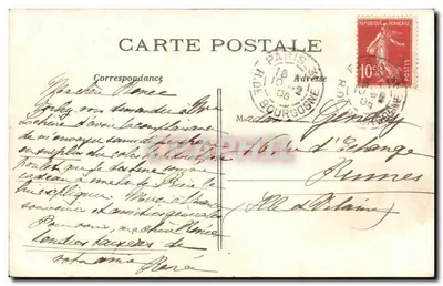 Paryż — Rue de la Paix — C. M. — n°190 — Rewers
