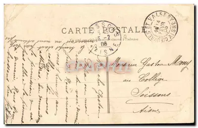 De vlakte en het landgoed Vaubaron (Aisne) — Cliché P. Bocquet, Reims — Crouzette, Aisne — Achterkant