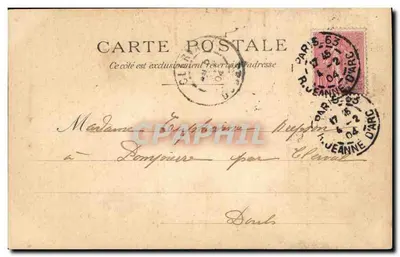 Igreja de Santa Ana — Paris — editor desconhecido, n° 61 — Verso