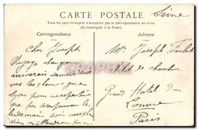 NICE — Widok Promenady Anglijskiej z lotu ptaka — kolekcja ND. Fot. nr 304 — Rewers