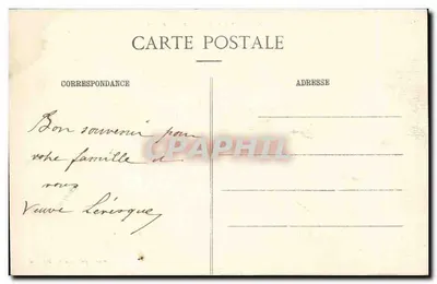Domfront — Ogólny widok, z Calvaire — wydane przez M. P. M. Wydawca w Domfront — Rewers