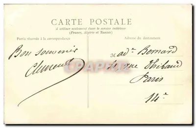 Honfleur — Wschodnia fasada Lieutenancy — B.F., Paryż — Rewers
