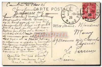 Cambrai - Jubé w Katedrze Świętego Jerzego — A. Deplandre, wyd. - Hautmont, n°53 — Rewers
