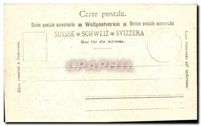 Genève — National Monument — publisher not visible — Back