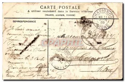 Estabelecimento de Prémontré — Pavilhão lado das capas — Fot. N. Aubry, Soissons — Verso