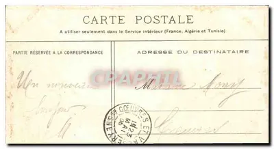 Pokój spania Napoleona — Zamek w Compiègne — Wydawca E. Compiegne, n° 35 — Rewers