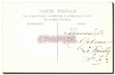 LYONS-LA-FORÊT (Eure) — Vista tirada da Route des Hogues — Coll. Souplet, Recette Buraliste — Verso