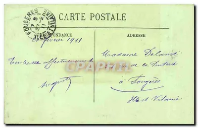 Le Mans — Détail du Porche occidental de la Cathédrale — Éditeur F. J. Mancaise, n° 68 — Verso