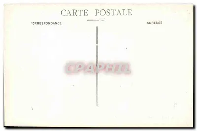 Beauvais - Gara — widok z gary z fontanną i samochodami — wydawca L.P. nr 222 — Rewers