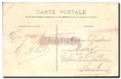 Zamek w Compiègne — Widok z Parku — Decelle, Compiègne — Rewers