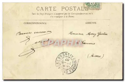 Compiègne — Zamek — Sala Festiwna — LL. — N°15 — Rewers