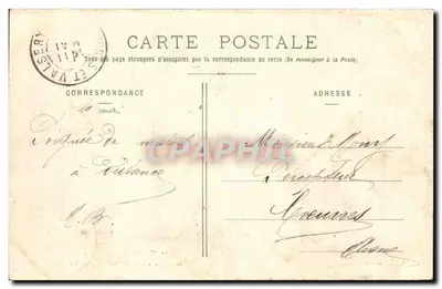 Sypialnia Cesarska — Zamek w Compiègne — Décelle, Compiègne — Rewers