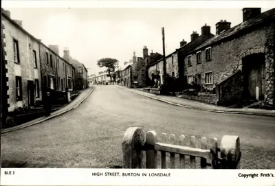 High Street, Burton in Lonsdale — widok ulicy — Frith's, seria BLE.3