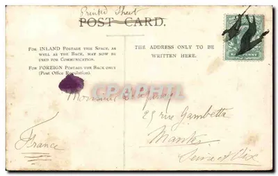 Caversham Eel, Bucks — widok rzeki z łodziami — wydawca nieznany — Rewers