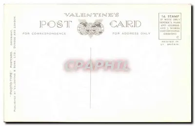Blackpool Olhando para o Norte — Torre de Blackpool, promenade e praia — Carte Postale Valentine's, n° 4153 — Verso