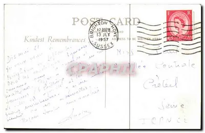 Pałac Królewski, Brighton — widok z zewnątrz — wydawca nieznany, n° 29 — Rewers