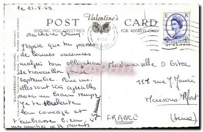 O porto de Weymouth — vista panorâmica — Silverresque Postcard Sons Ltd, n° K.8801/D — Verso