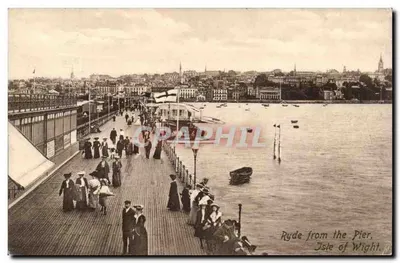 Ryde do Pier — Ilha de Wight — Frith & Co. Ltd. No. 4591 A