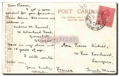Edinburgh Castle & Esplanade — Reliable Series 840/9 — Verso