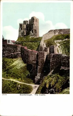 Scarborough. O Castelo. — Carte postale couleur, série 20184