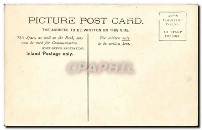 Castelo de Conway. Interior. — Vista interior do castelo — Carta postal n°21253 — Verso