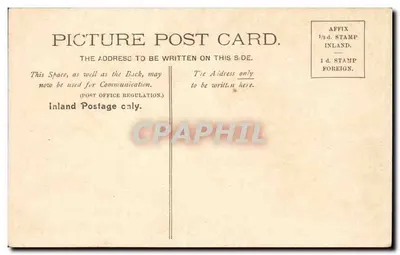 Newark. O Castelo e os Jardins. — Carta postal colorida — n° 20979 — Verso