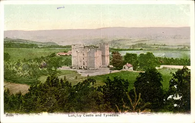 Zamek Langley i Tynedale — kolorowana karta pocztowa — nieznany wydawca, n° 20995