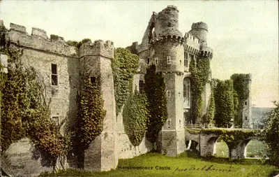 Zamek Herstmonceux — blisko Brighton — The Photocrom Co. Ltd. Londyn, nr 22899